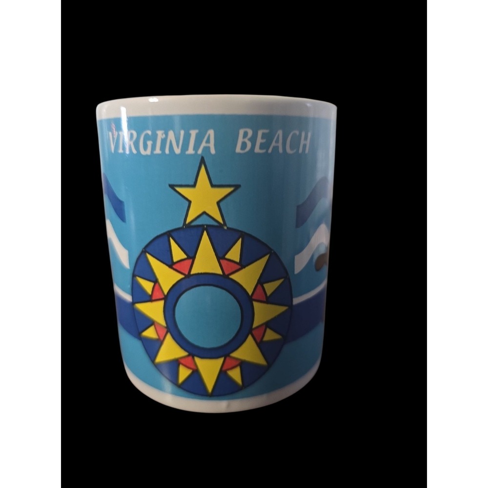 Virginia Beach Coffee Mug Sailboat Colorful Cup